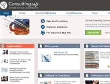 Tablet Screenshot of consultingcafe.com